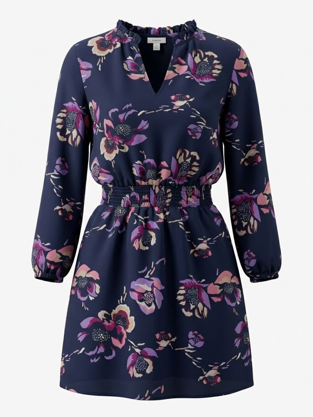 J.Crew Factory Floral Smocked-Waist Dress Size XS